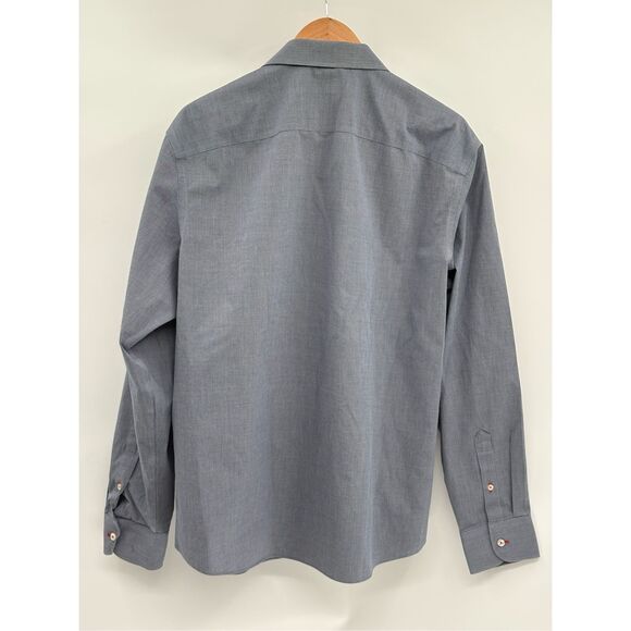 Untuckit Button Up Shirt Men Size XXL Blue Non Iron Long Sleeve - Picture 7 of 11